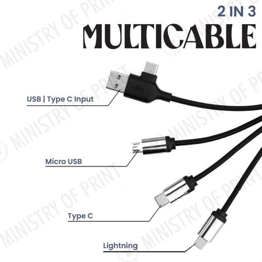 3 In 2 Cableglow Charging Cable (GE0154)