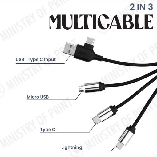 3 In 2 Cableglow Charging Cable (GE0158)