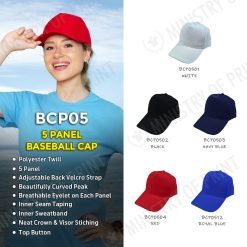 5 Panel Baseball Cap (BCP05)