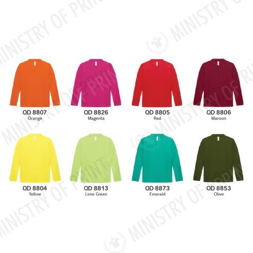 Kids Microfibre eyelet long sleeve (QD88)