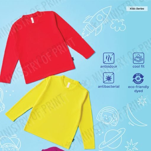 Kids Microfibre eyelet long sleeve (QD88)