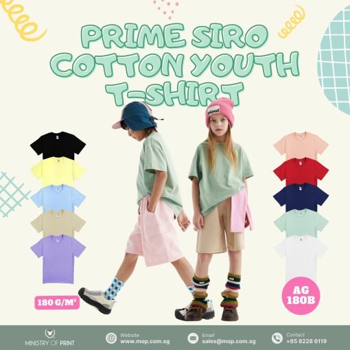 Prime Siro Cotton Youth T-Shirt (AG180B)