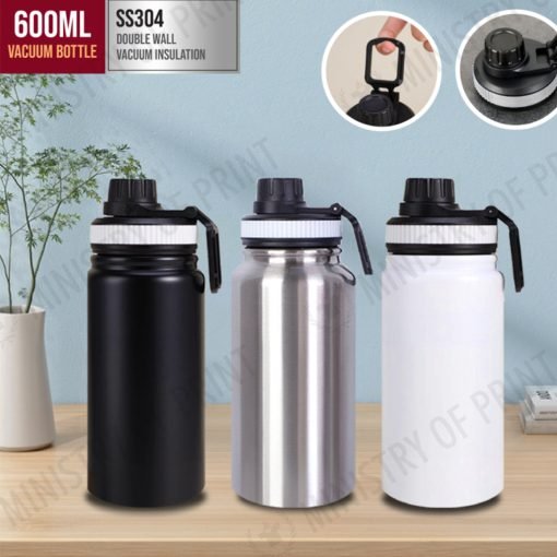 600ml Sporty Stainless Steel Vacuum Bottle (DW0250)