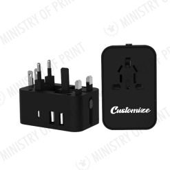 Travel Adaptor - 2 Usb Port + 1 Type-c Port - 3.0a (TA0059)