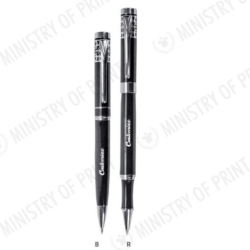 Onyx Noir Ball Pen & Roller Pen (STA0413)