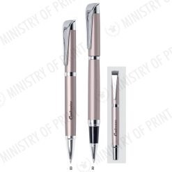 Phylex Switzerland Rose Gold Ball Pen & Roller Pen (STA0412)