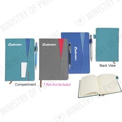 PU Notebook with Front Compartment (STA0534)