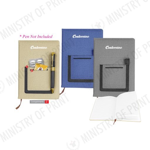 PU Notebook with Front Pocket (STA0531)