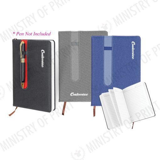 PU Notebook with Vertical Pen Slot (STA0530)