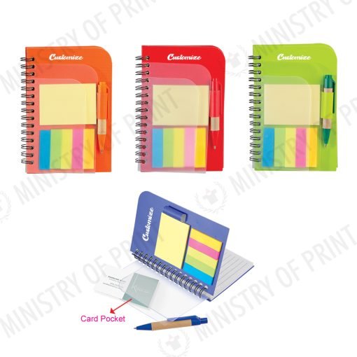 Spiral Notebook with Sticky Notes & Pen (STA0552)