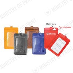 Vertical PU ID Card Holder (STA0563)