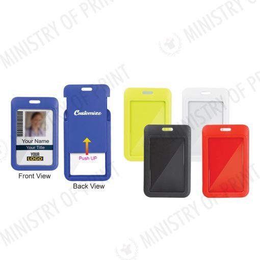 Vertical PVC ID Card Holder (STA0565)