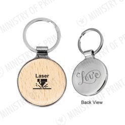 Wooden Metal Keychain (SP0064)