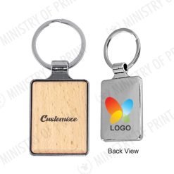 Wooden Metal Keychain (SP0066)