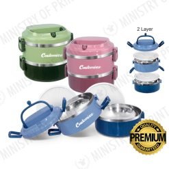 2-Layer Double Wall Stainless Steel Food Container (LS0107)
