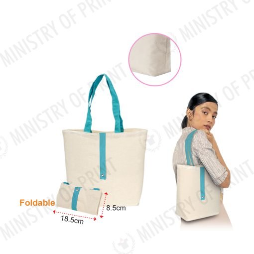 Foldable Canvas Tote Bag (B0450)