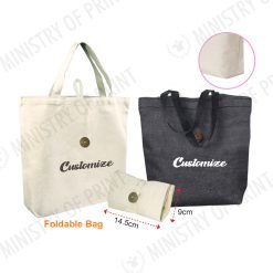 Foldable Canvas Tote Bag (B0455)
