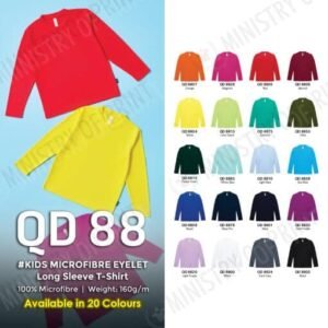 Kids Microfibre eyelet long sleeve (QD88)