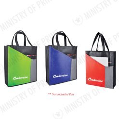 Non-Woven Tote Bag with Front Pocket (B0462)