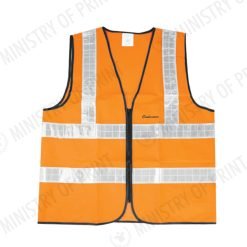 Orange Safety Vest with Reflective Strips (SV990)