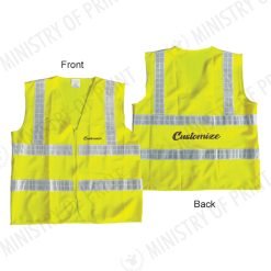 Yellow Safety Vest with Reflective Strips (SV988)