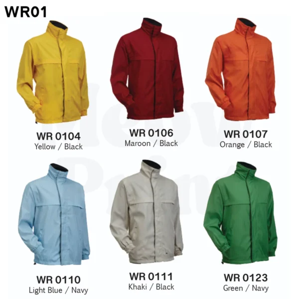 WR01 Reversible Full-Zip Windbreaker