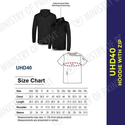 Hoodie With Zip (UHD40)